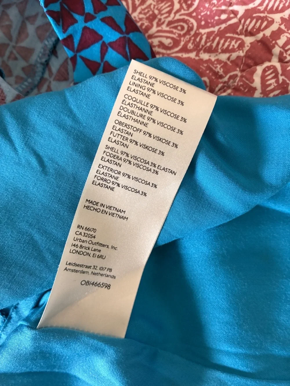 Free People Teal and Burgundy Backless Dress- NWT - Picture 3 of 9
